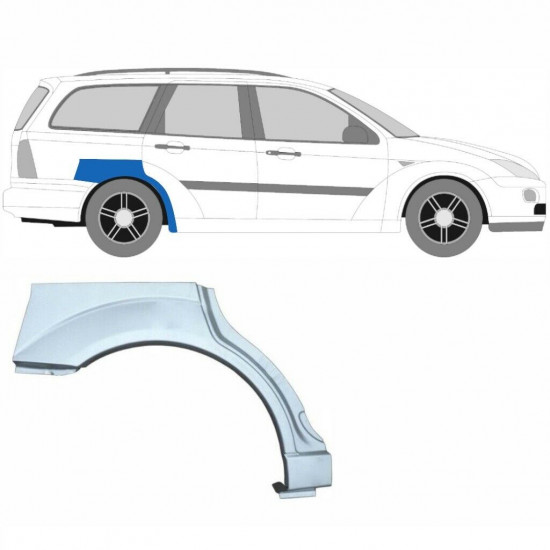 Reparaturni lim stražnjeg blatobrana za Ford Focus 1998-2007 / Lijevo+Desno / COMBI / Set 6292