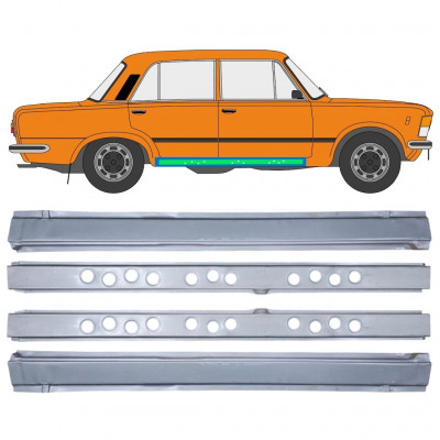 Unutarnji + vanjski lim praga za Fiat 125p 1968-1991 / Set 12548