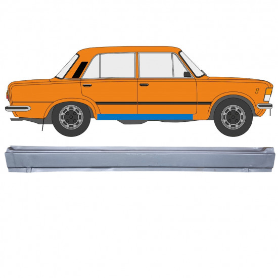 Lim praga za Fiat 125p 1968-1991 / Desno 12540