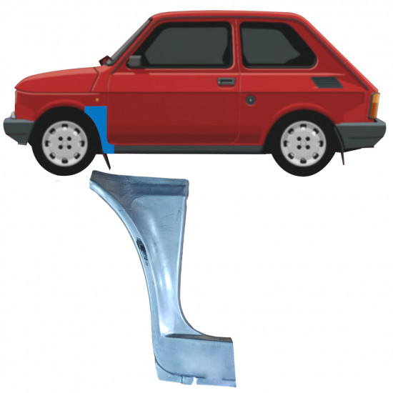 Reparaturni lim prednjeg blatobrana za Fiat 126p 1994-2000 / Lijevo 11221