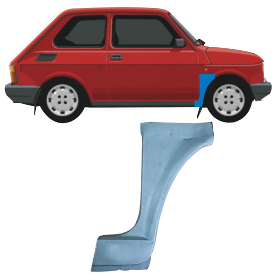 Reparaturni lim prednjeg blatobrana za Fiat 126p 1994-2000 / Desno 11220