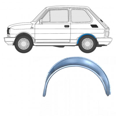 Reparaturni lim stražnjeg blatobrana za Fiat 126p 1972-2000 / Lijevo 7580