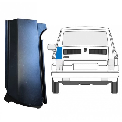 Reparaturni lim stražnjeg kuta za Fiat 126p 1972-2000 / Lijevo 14960