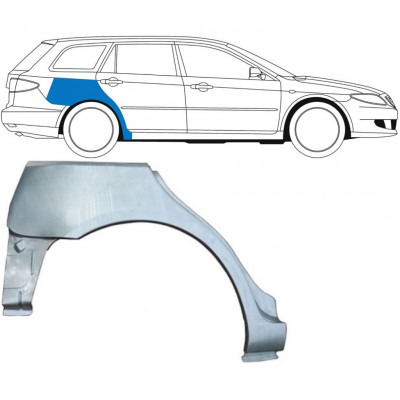 Reparaturni lim stražnjeg blatobrana za Mazda 6 2002-2008 / Desno / COMBI 6133