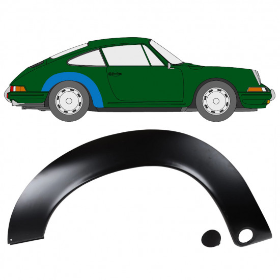 Reparaturni lim stražnjeg blatobrana za Porsche 911 1964-1974 / Desno 12708