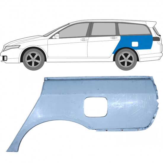Reparaturni lim stražnjeg blatobrana za Honda Accord 2002-2008 / Lijevo / COMBI 6627