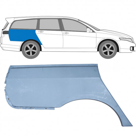 Reparaturni lim stražnjeg blatobrana za Honda Accord 2002-2008 / Desno / COMBI 6626