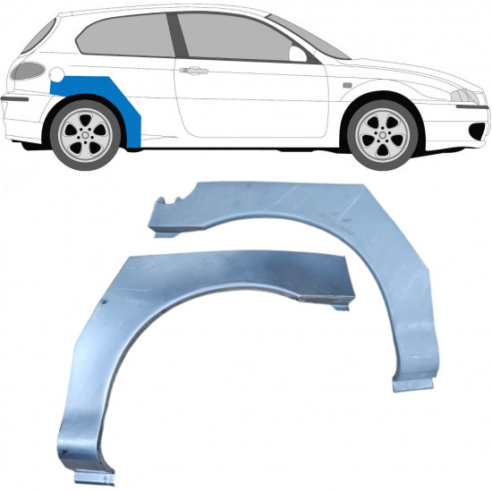 Reparaturni lim stražnjeg blatobrana za Alfa Romeo 147 2000-2010 / Lijevo+Desno / Set 9269