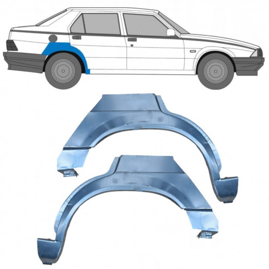 Reparaturni lim stražnjeg blatobrana za Alfa Romeo 75 1985-1992 / Lijevo+Desno / Set 10440