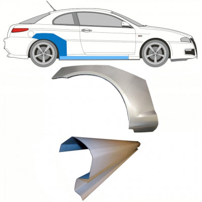 Lim praga + stražnjeg blatobrana za Alfa Romeo Gt 2003-2010 / Desno / Set 8701