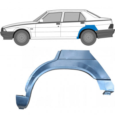 Reparaturni lim stražnjeg blatobrana za Alfa Romeo 75 1985-1992 / Lijevo 7016