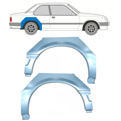 Reparaturni lim stražnjeg blatobrana za Opel Ascona C / Vauxhall Cavalier 1981-1988 / Lijevo+Desno / Set 9704