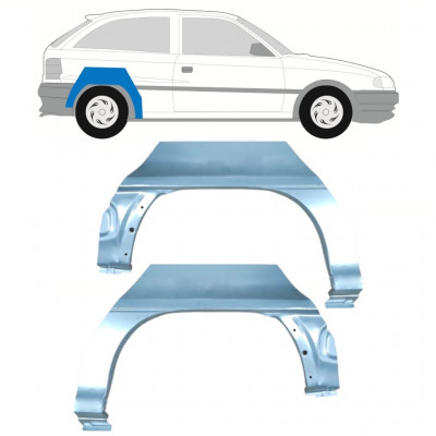 Reparaturni lim stražnjeg blatobrana za Opel Astra 1991-2002 / Lijevo+Desno / Set 9680