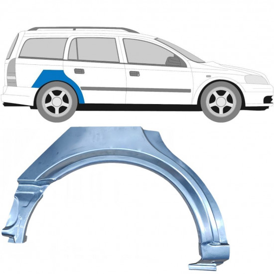 Reparaturni lim stražnjeg blatobrana za Opel Astra 1998-2009 / Desno / COMBI 6860