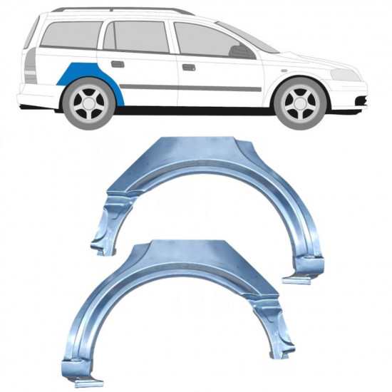 Reparaturni lim stražnjeg blatobrana za Opel Astra 1998-2009 / Lijevo+Desno / COMBI / Set 10434