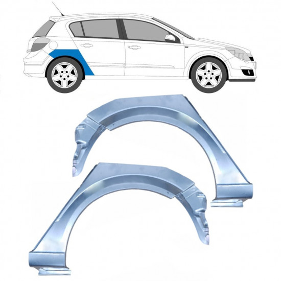 Reparaturni lim stražnjeg blatobrana za Opel Astra 2003-2014 / Lijevo+Desno / Set 9288