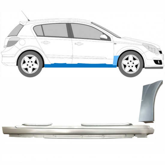 Lim praga + prednjeg blatobrana za Opel Astra 2003-2014 / Desno 11161