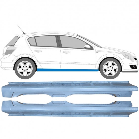 Lim praga za Opel Astra 2003-2014 / Lijevo+Desno / Set 9289