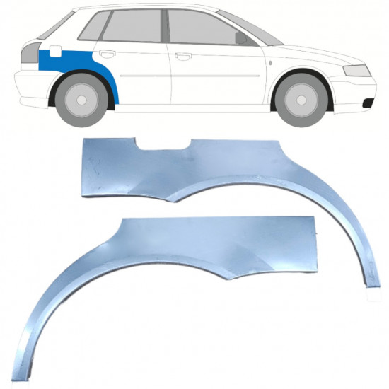 Reparaturni lim stražnjeg blatobrana za Audi A3 8L 1996-2003 / Set 11795