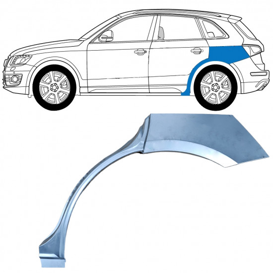 Reparaturni lim stražnjeg blatobrana za Audi Q5 2008-2012 / Lijevo 11401