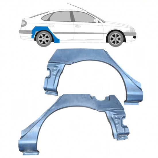 Reparaturni lim stražnjeg blatobrana za Toyota Avensis 1997-2003 / Lijevo+Desno / Set 9814