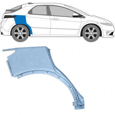 Reparaturni lim stražnjeg blatobrana za Honda Civic 2005-2011 / Desno 6634