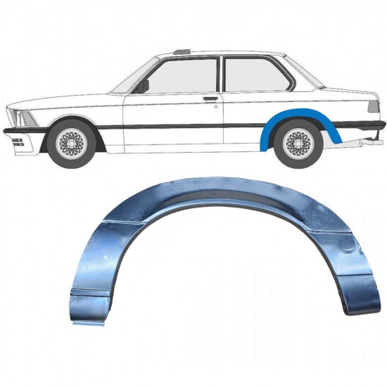 Reparaturni lim stražnjeg blatobrana za BMW 3 E21 1975-1984 / Lijevo 6413