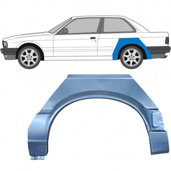 Reparaturni lim stražnjeg blatobrana za BMW 3 E30 1987-1994 / Lijevo 6384