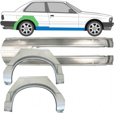 Lim praga + stražnjeg blatobrana za BMW 3 E30 1987-1994 / Lijevo+Desno / Set 9518