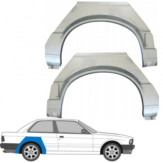 Reparaturni lim stražnjeg blatobrana za BMW 3 E30 1987-1994 / Lijevo+Desno / Set 6383