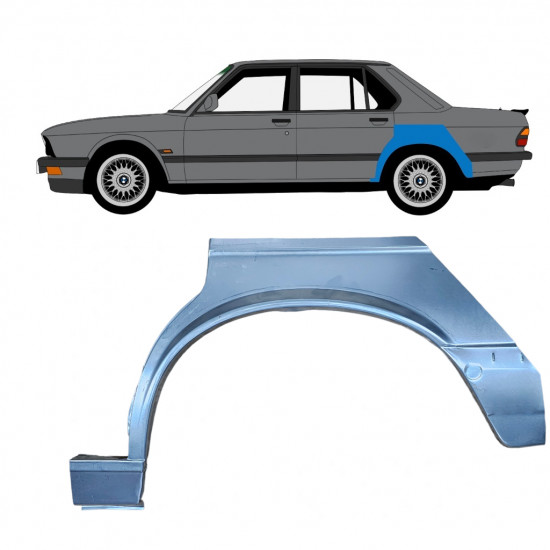 Reparaturni lim stražnjeg blatobrana za BMW 5 E28 1981-1987 / Lijevo 7623