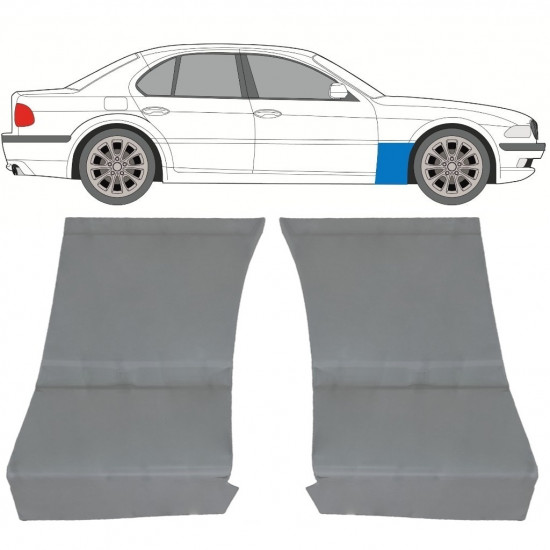 Reparaturni lim prednjeg blatobrana za BMW 7 E38 1994-2001 / Set 11787