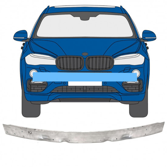 Pojačanje prednjeg branika / greda za BMW X5 F15 F85 / X6 F16 F86 2013- 5506