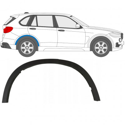 Bočna letvica stražnjeg blatobrana za BMW X5 2013-2019 / Desno 7654