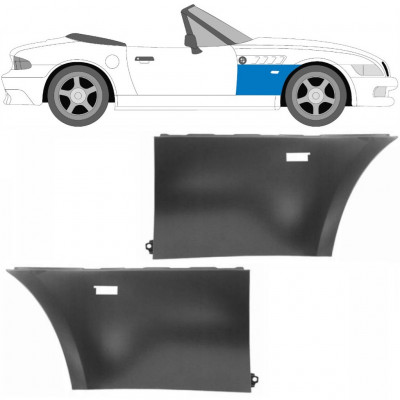 Prednji blatobran za BMW Z3 1995-2003 / Lijevo+Desno / COUPE / ROADSTER / Set 9499