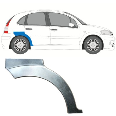 Reparaturni lim stražnjeg blatobrana za Citroen C3 2002-2010 / Desno 14767
