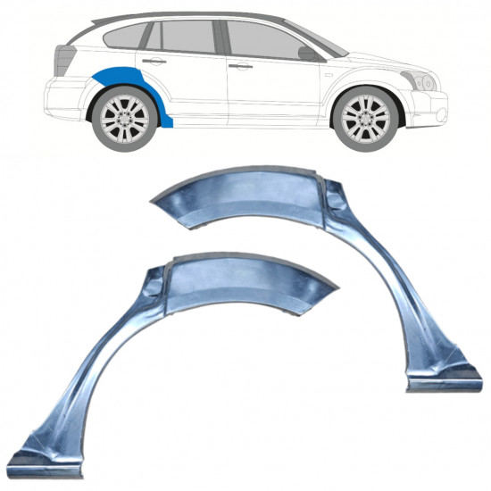 Reparaturni lim stražnjeg blatobrana za Dodge Caliber 2006-2013 / Set 9831