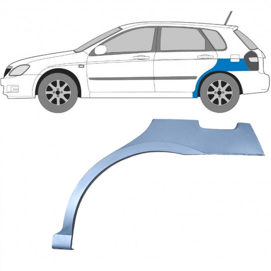 Reparaturni lim stražnjeg blatobrana za Kia Cerato 2004-2008 / Lijevo 5997