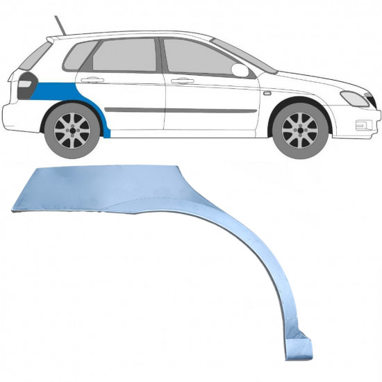 Reparaturni lim stražnjeg blatobrana za Kia Cerato 2004-2008 / Desno 5996