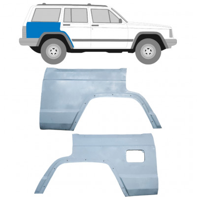 Reparaturni lim stražnjeg blatobrana za Jeep Cherokee XJ 1984-2001 / Lijevo+Desno / Set 10442