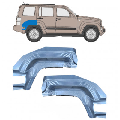 Stražnji dio reparaturnog lima stražnjeg blatobrana za Jeep Liberty 2008-2013 / Lijevo+Desno / Set 9955