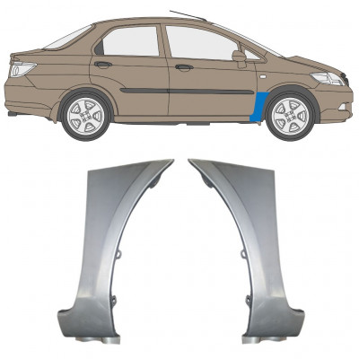 Reparaturni lim prednjeg blatobrana za Honda City 2002-2008 / Lijevo+Desno / Set 10047