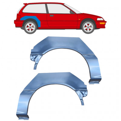 Reparaturni lim stražnjeg blatobrana za Honda Civic 1987-1991 / Lijevo+Desno / Set 10612