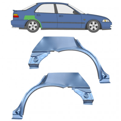 Reparaturni lim stražnjeg blatobrana za Honda Civic 1991-1995 / Lijevo+Desno / Set 10467