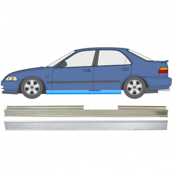 Lim praga za Honda Civic 1991-1995 / Lijevo / Set 9987