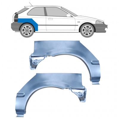 Reparaturni lim stražnjeg blatobrana za Honda Civic 1995-2000 / Lijevo+Desno / Set 9163