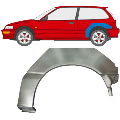 Reparaturni lim stražnjeg blatobrana za Honda Civic 1987-1991 / Lijevo 6631