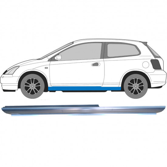 Lim praga za Honda Civic 2001-2005 / Lijevo 6647