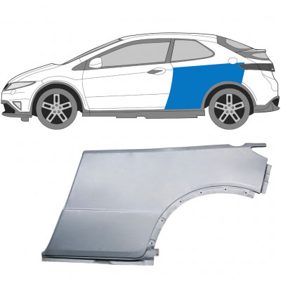 Reparaturni lim stražnjeg blatobrana za Honda Civic 2005-2011 / Lijevo 6637