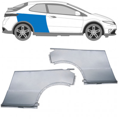 Reparaturni lim stražnjeg blatobrana za Honda Civic 2005-2011 / Lijevo+Desno / Set 9617